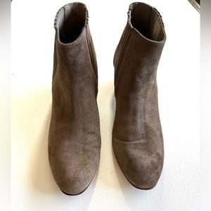 VINCE tan suede ankle boots